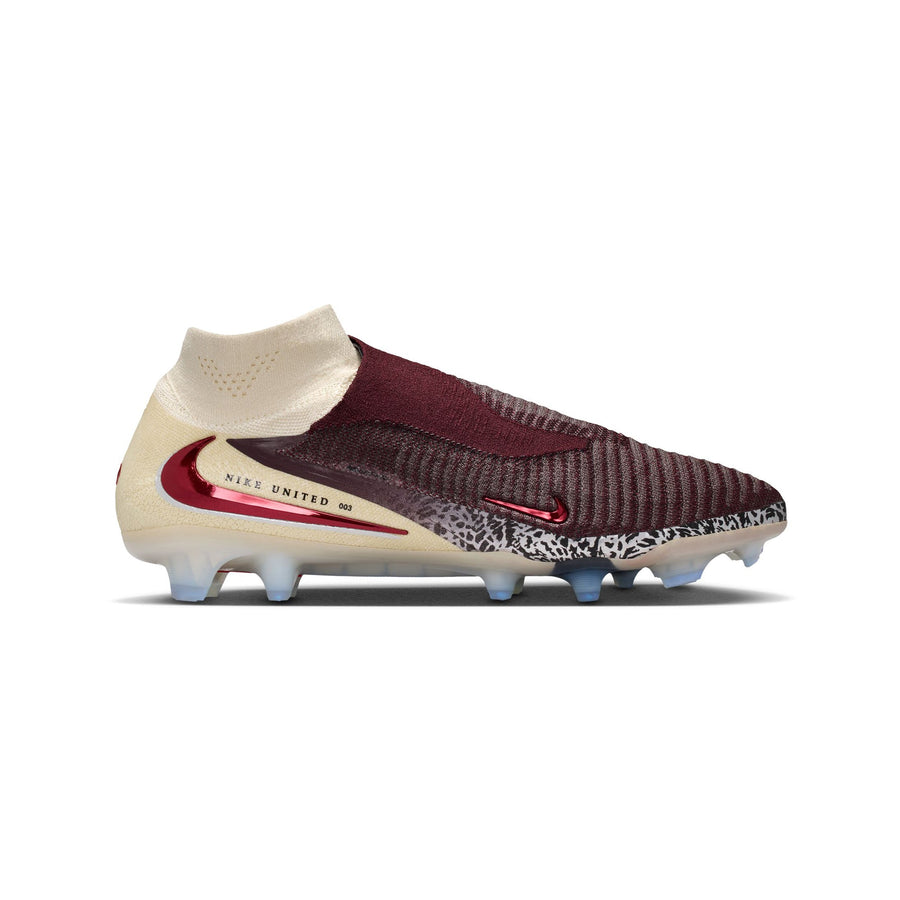 Nike Nike United Phantom 6 High Elite FG Football Boots - Burgundy Crush/University Red/Fossil