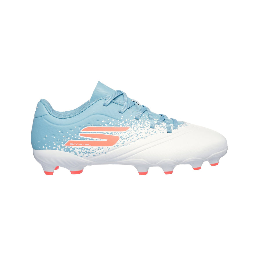 Skechers Razor 1.5 Kids FG Football Boots - White/Blue