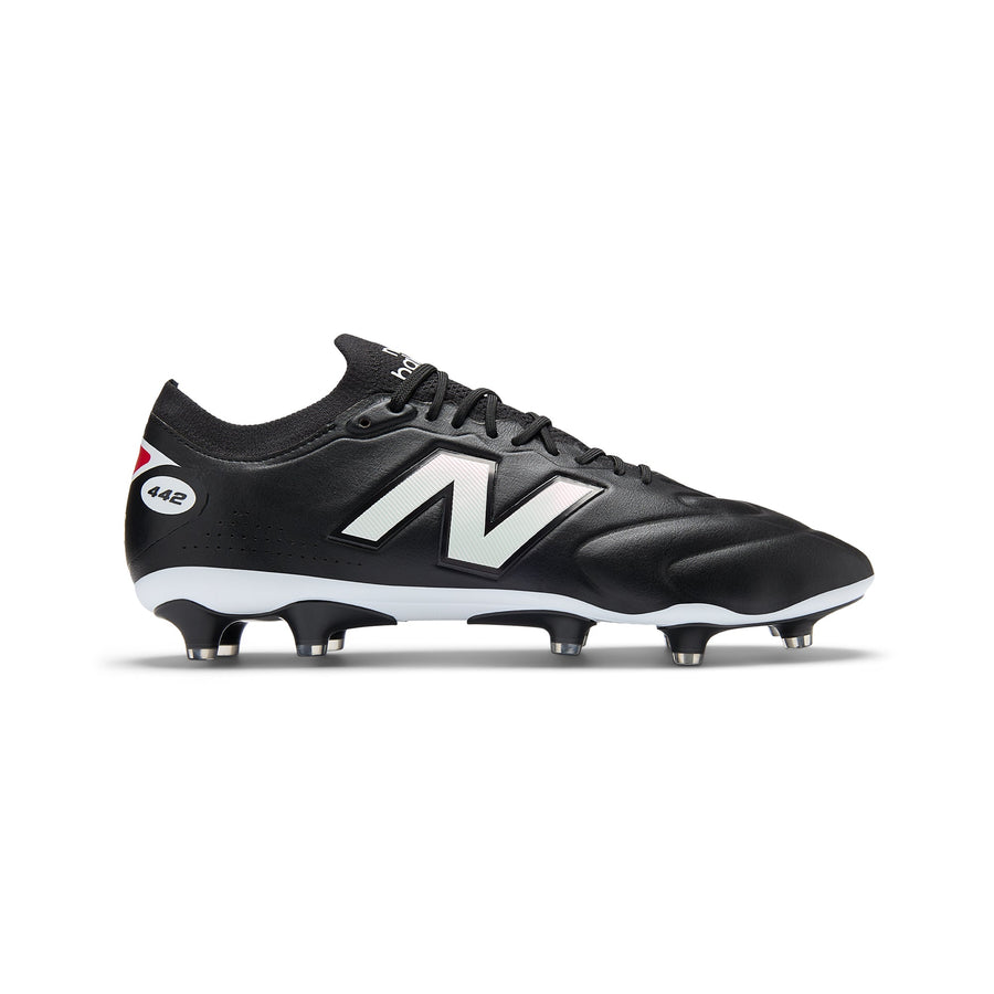 New Balance 442 V3 Elite Knit FG Football Boots - Black/White