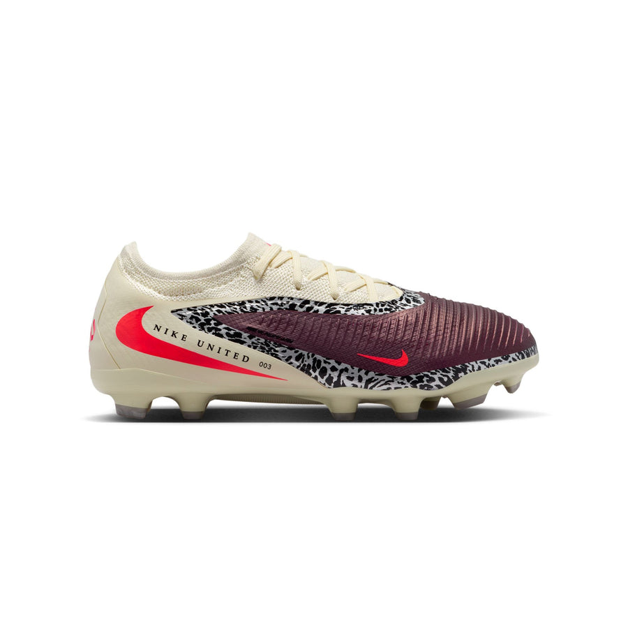 Nike Nike United Phantom 6 Low Pro MG Jnr Football Boots - Burgundy Crush/University Red/Fossil