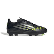 adidas F50 League FG/MG Jnr Football Boots - Core Black/Iron Met./Lucid Lemon