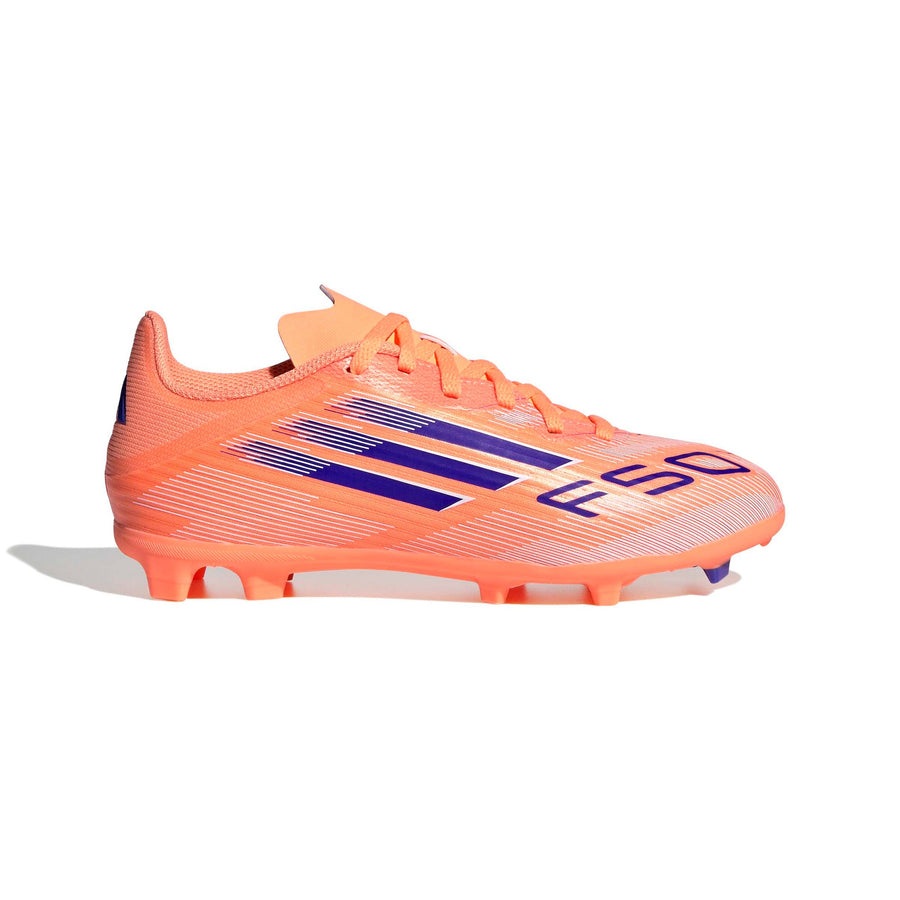 adidas F50 League FG/MG Jnr Football Boots - Beam Orange/Lucid Blue/Ftwr White
