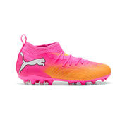Puma Future 9 Match MG Jnr Football Boots - Poison Pink/Sun Stream/Bright Aqua
