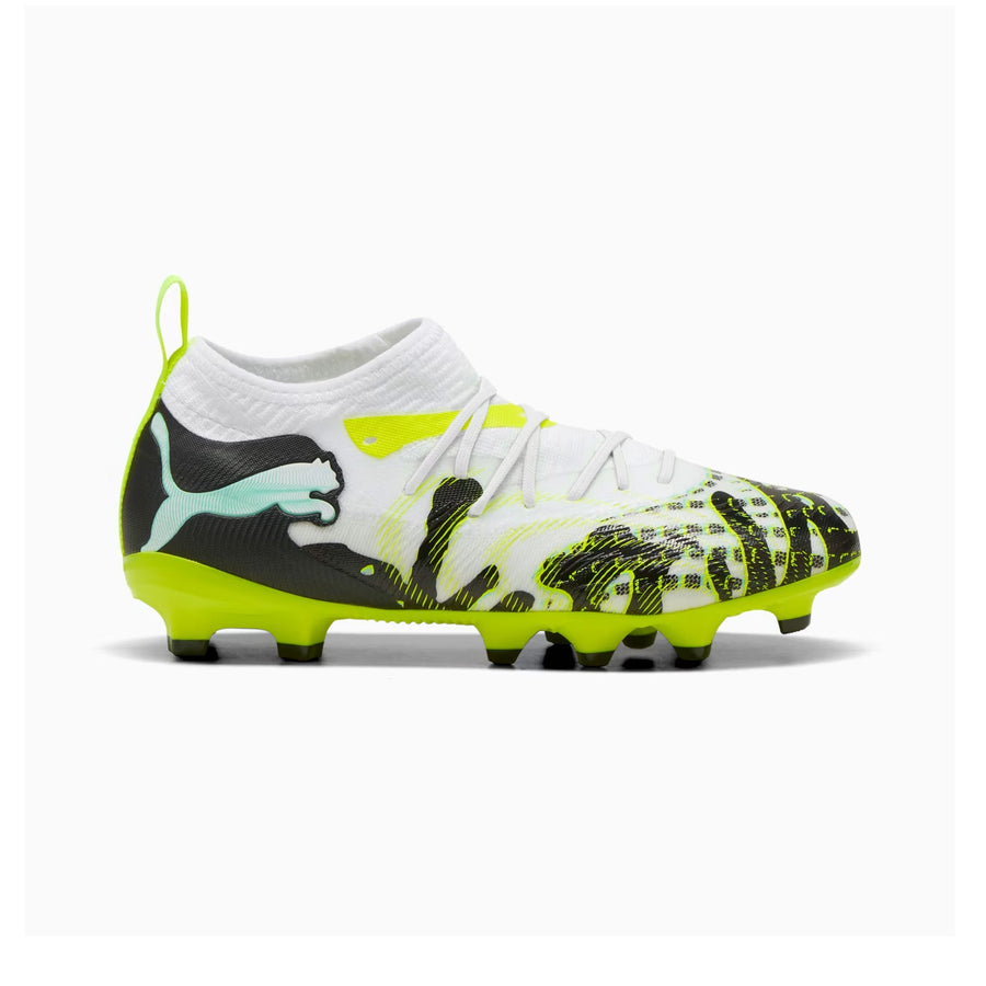 Puma Future 9 Match Creativity FG/AG Jnr Football Boots - Mint Jelly/Lux Lime/Puma White/Puma Black
