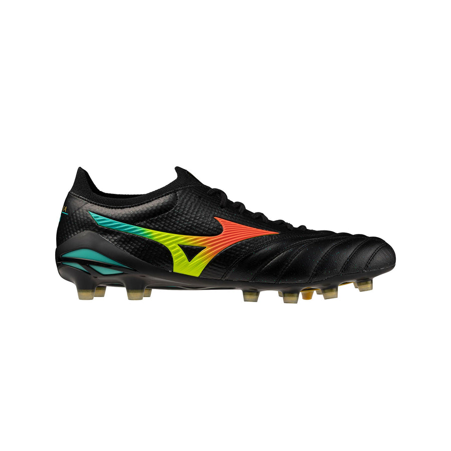 Mizuno Morelia Neo V Beta FG/AG (Made In Japan) Football Boots - Black/Lava Orange/Arcadia