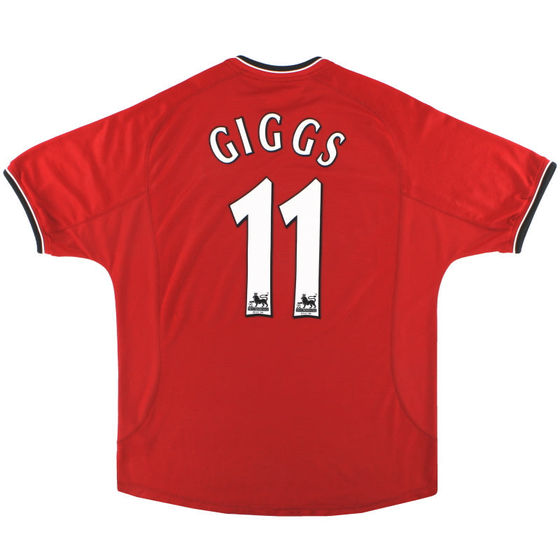 2000-02 Manchester United Umbro Home Shirt Giggs #11 *Mint* L