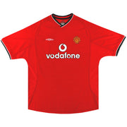 2000-02 Manchester United Umbro Home Shirt XL - Classic Football Kit
