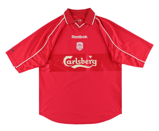2000-02 Liverpool Reebok Home Shirt Berger #15 XL