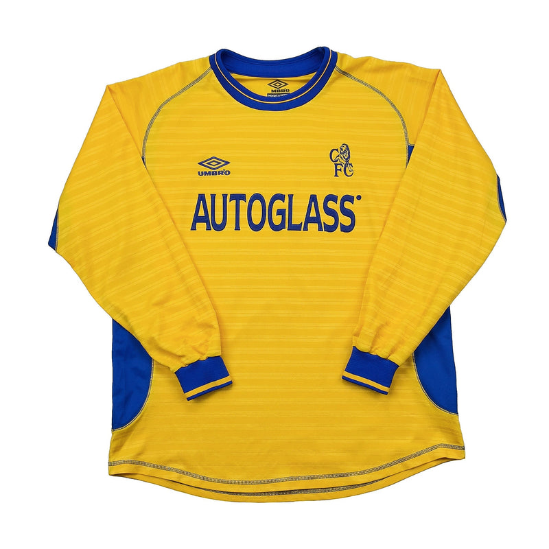 2000/01 Chelsea Zola #25 L/S Away Shirt (L) Umbro