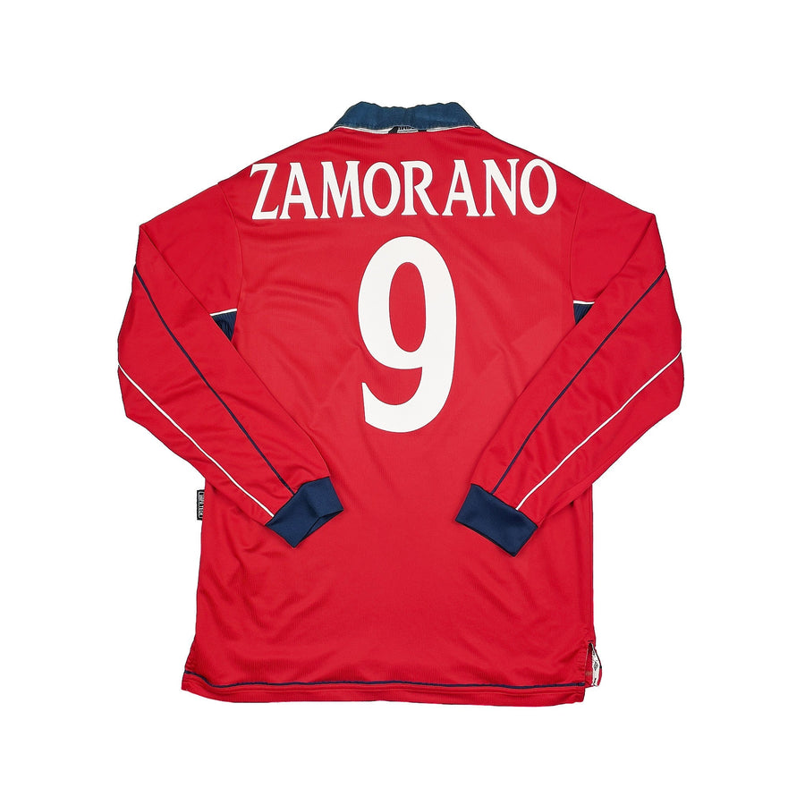 2000/02 Chile Zamorano #9 L/S Home Shirt (L) Umbro