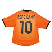 2000/02 Netherlands Bergkamp #10 Home Shirt (S) Nike