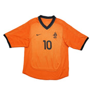 2000/02 Netherlands Bergkamp #10 Home Shirt (S) Nike
