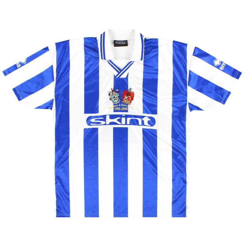 2001-02 Brighton Errea Centenary Home Shirt XXXL
