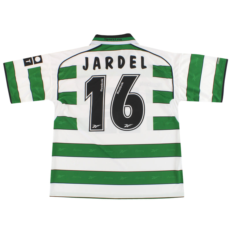 2001-02 Sporting Lisbon Reebok Home Shirt Jardel #16 M