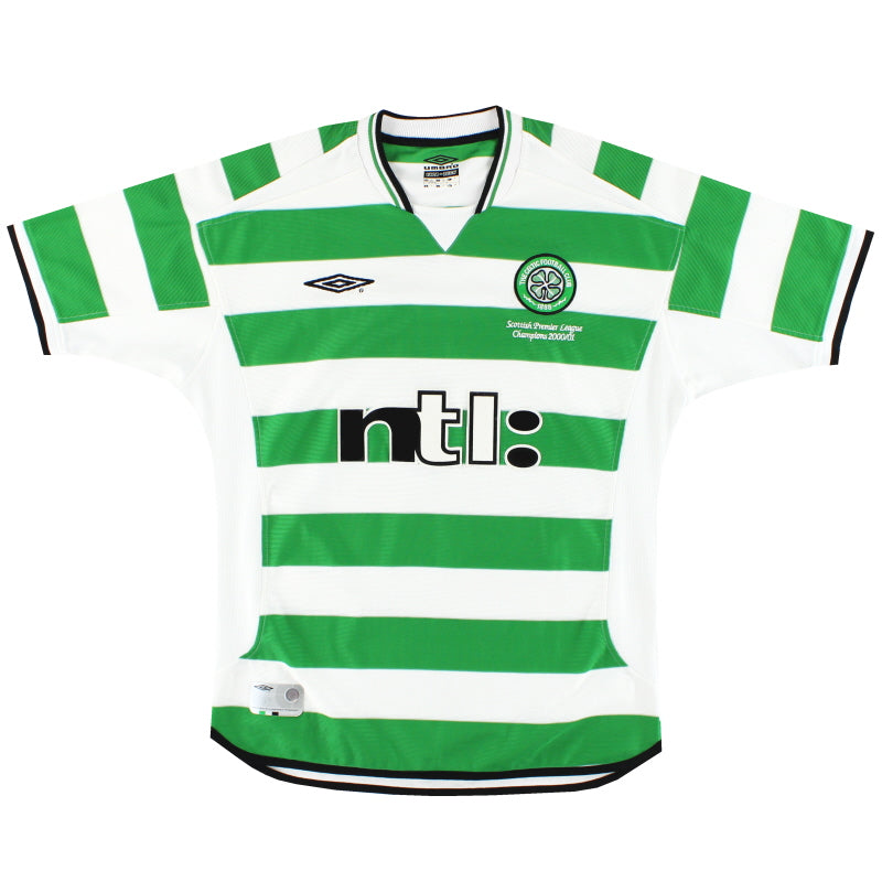 2001-03 Celtic Umbro 'Champions' Home Shirt XL
