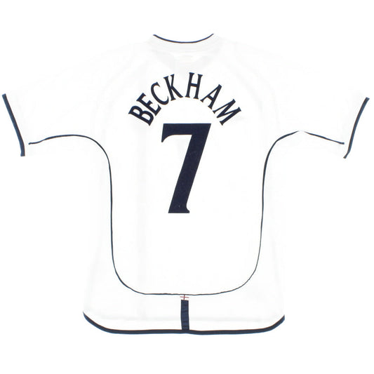 2001-03 England Umbro Home Shirt Beckham #7 XL