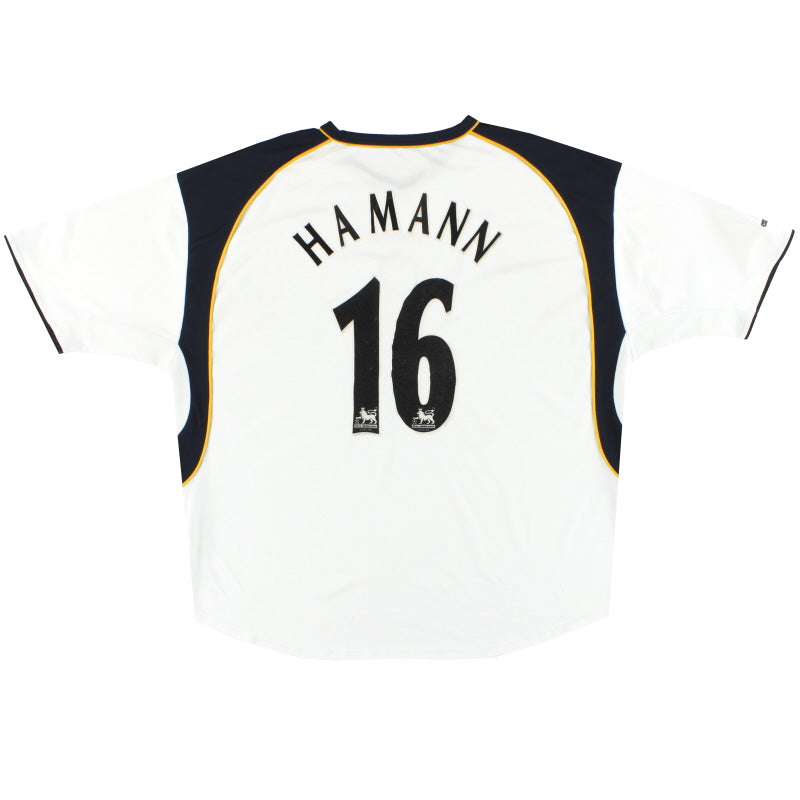 2001-03 Liverpool Reebok Away Shirt Hamann #16 XXL – Classic Football Kit