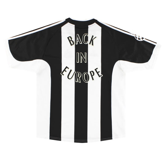 2001-03 Newcastle adidas Home Shirt 'Back In Europe' *w/tags* L