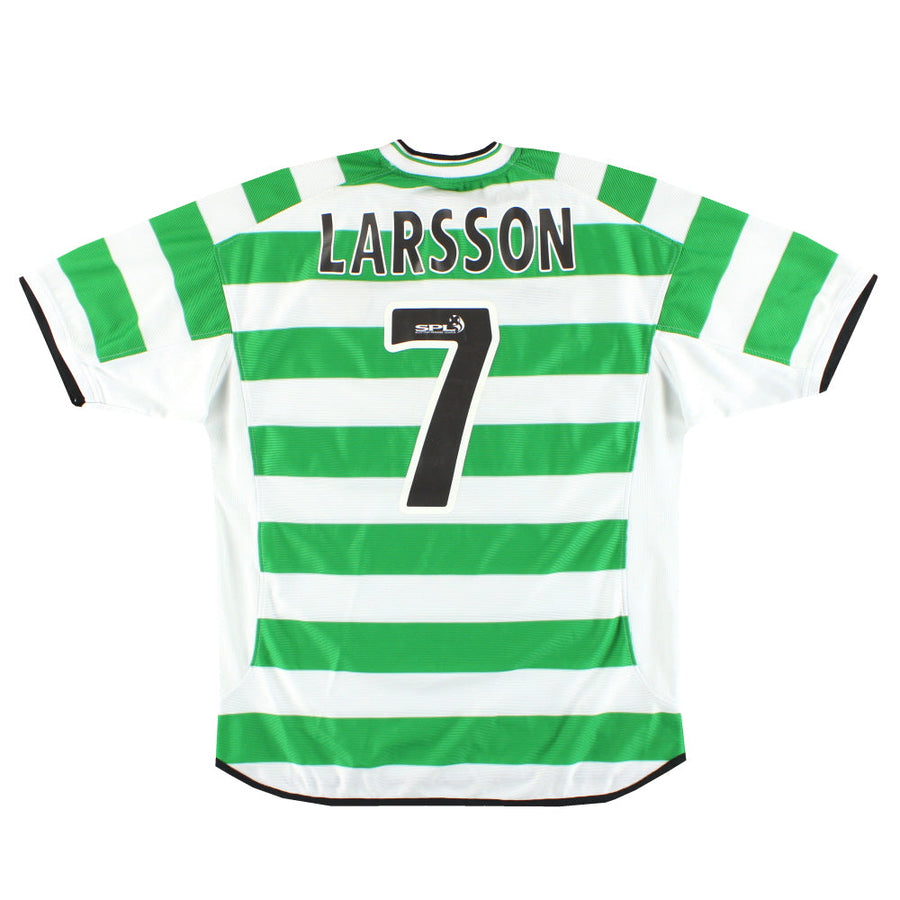 2001-03 Celtic Umbro Home Shirt Larsson #7 L