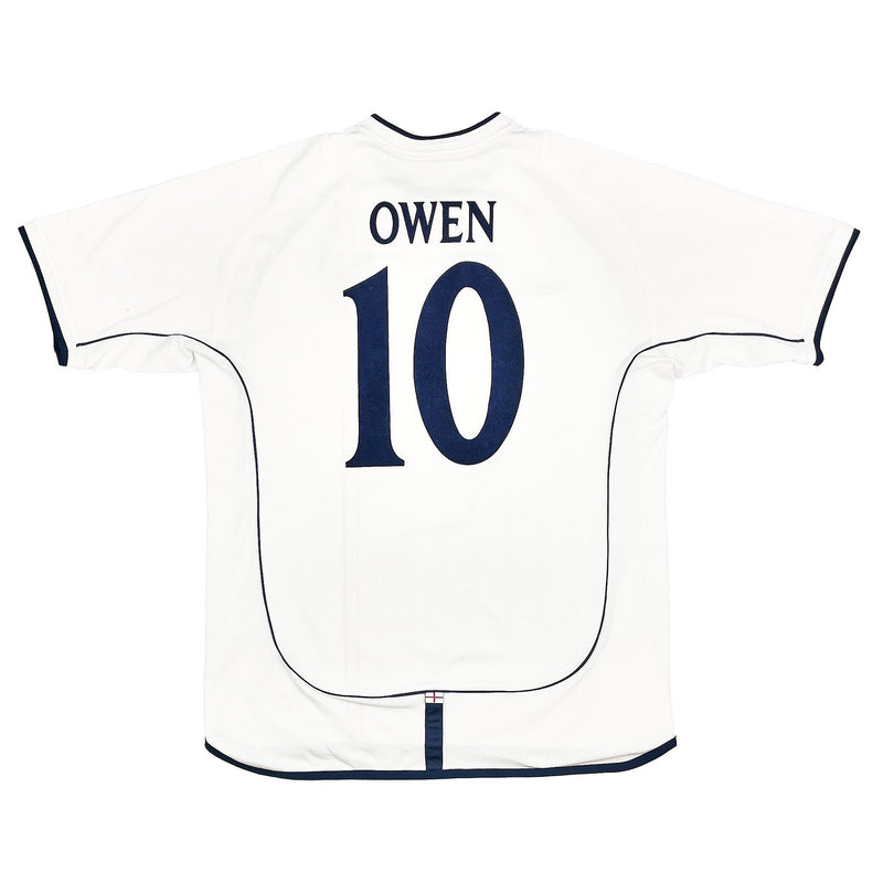 2001/02 ENGLAND OWEN #10 *5-1 vs GERMANY* HOME SHIRT (L) UMBRO