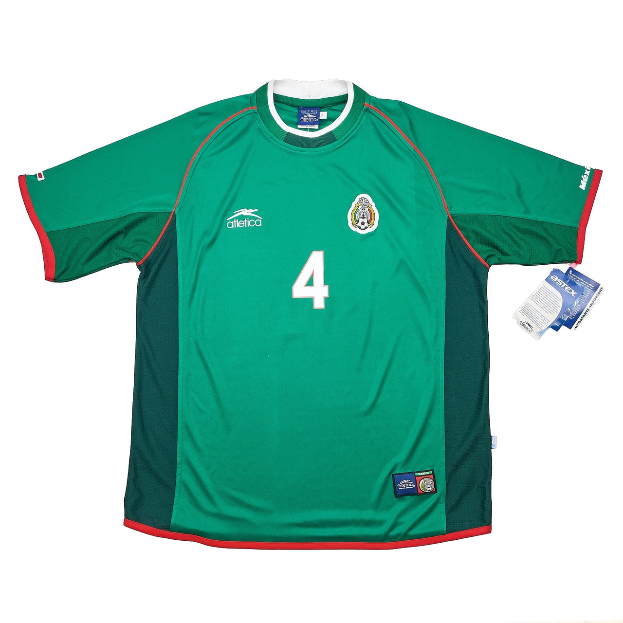 2001/02 Mexico R.Marquez #4 *Bnwt* Home Shirt (XL) Atletica