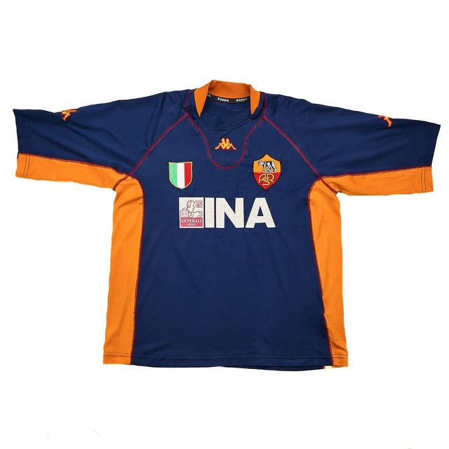 2001/02 Roma Totti #10 Third Shirt (XL) Kappa