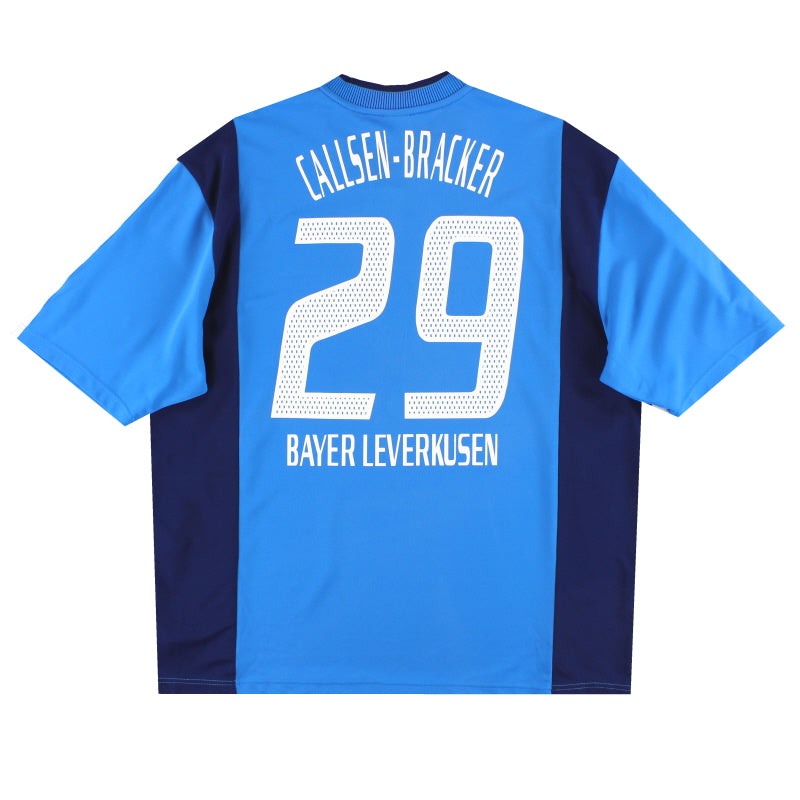 2002-03 Bayer Leverkusen adidas Match Issue Away Shirt Callsen-Bracker #29 XL