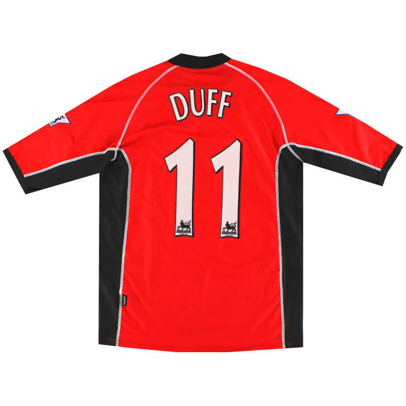 2002-03 Blackburn Kappa Match Worn Away Shirt Duff #11 XXL