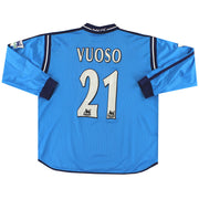 2002-03 Manchester City Le Coq Sportif Player Issue Home Shirt Vuoso #21 L/S XL