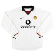 2002-03 Manchester United Away Shirt L/S *Mint* L