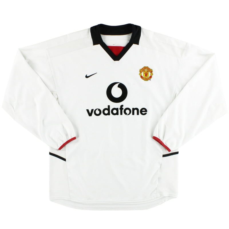 2002-03 Manchester United Away Shirt L/S *Mint* L