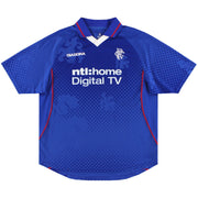 2002-03 Rangers Diadora Home Shirt *Mint* XL