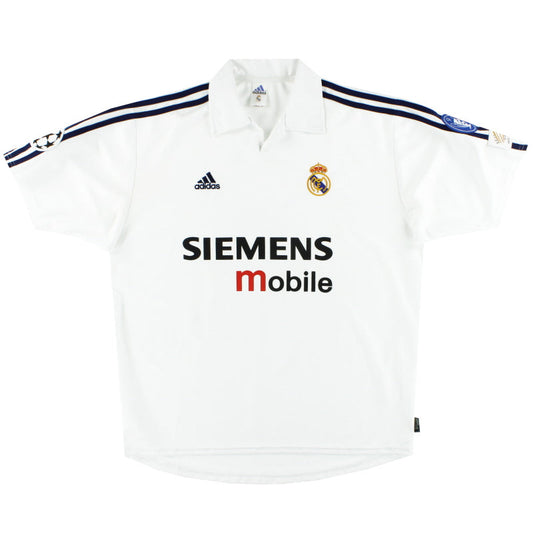 2002-03 Real Madrid adidas Centenary CL Home Shirt #12 L