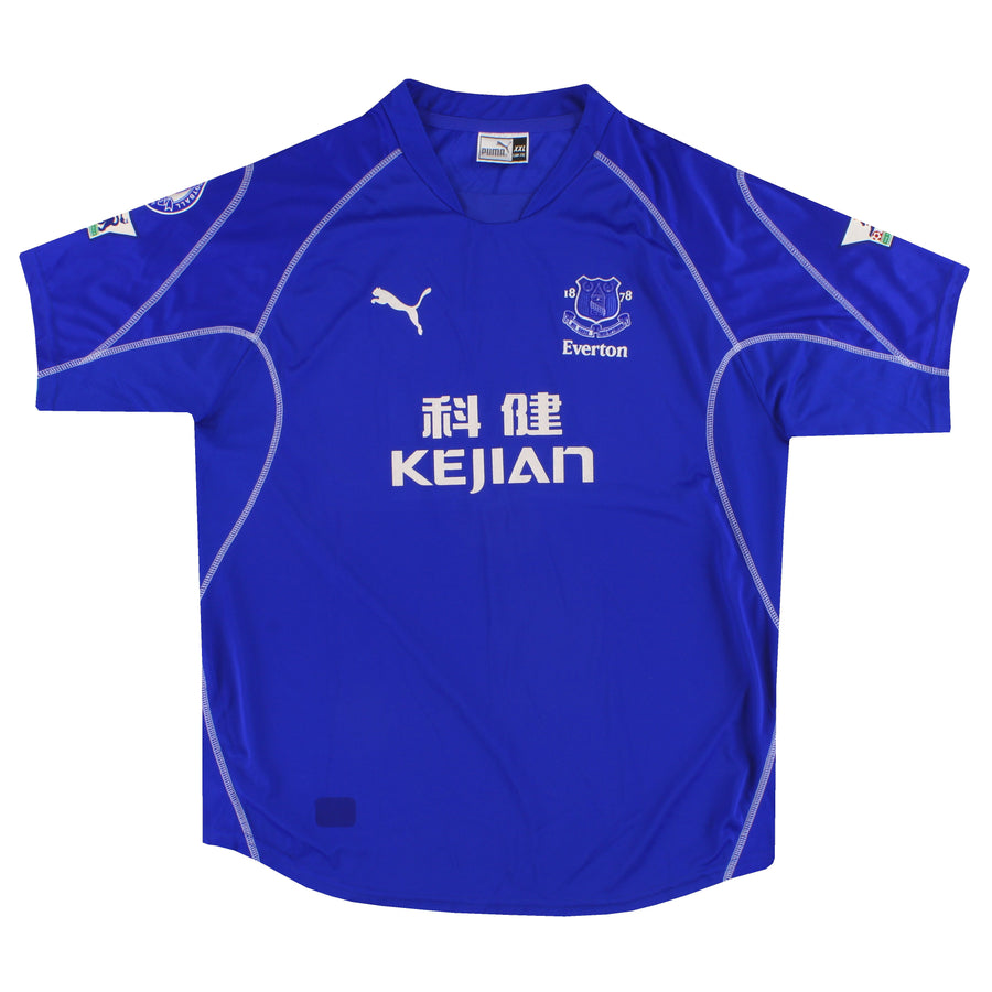 2002-03 Everton Puma '100 Year Top Flight' Home Shirt *Mint* XXL