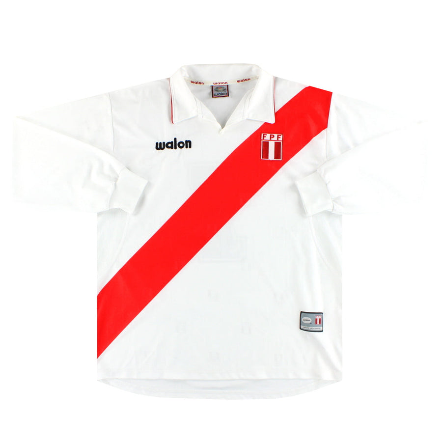 2002-03 Peru Walon Home Shirt #7 L/S *Mint* XL