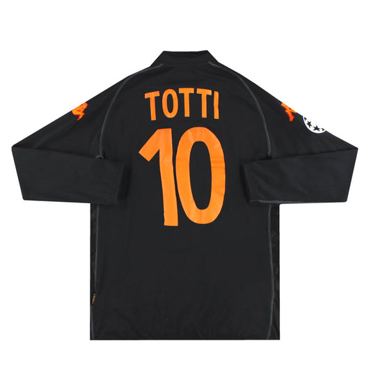 2002-03 Roma Kappa Third Shirt Totti #10 L/S XXXL