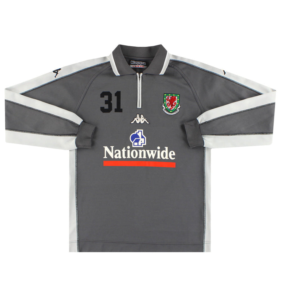 2002-03 Wales Kappa Player Issue 1/4 Zip Sweatshirt L