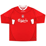 2002-04 Liverpool Reebok Home Shirt L/S