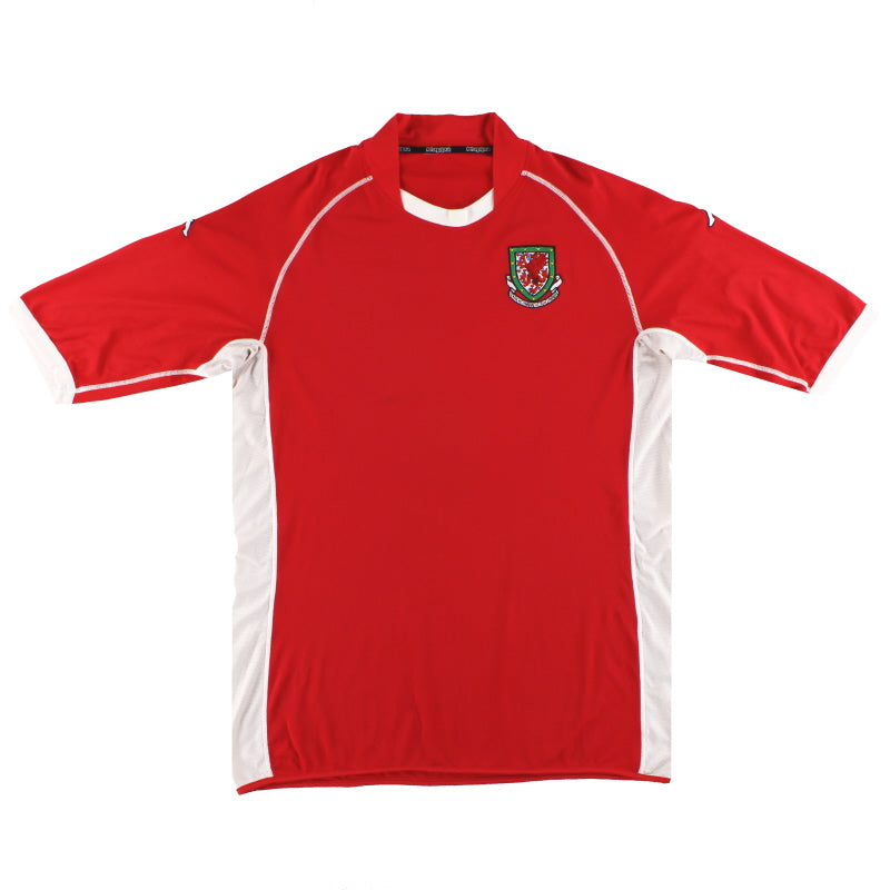 2002-04 Wales Kappa 'Signed' Home Shirt S