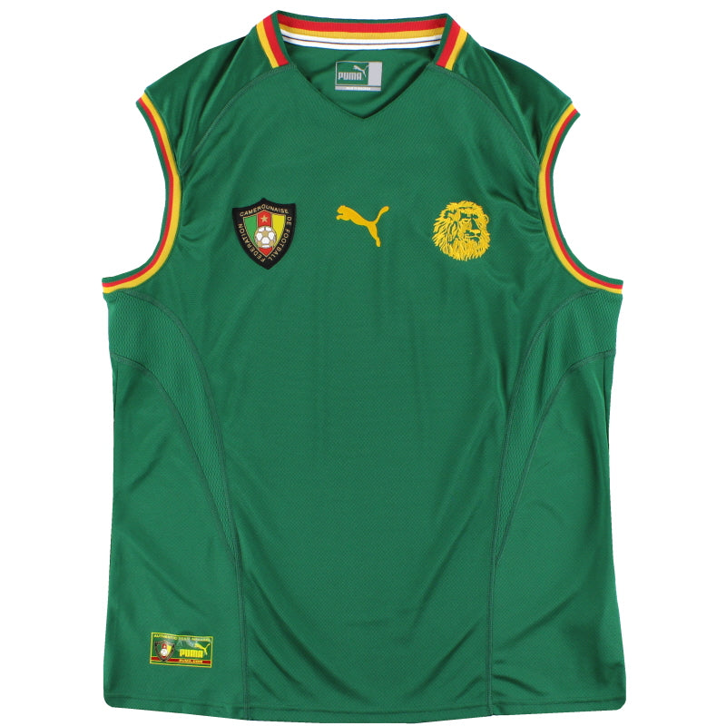 2002 Cameroon Puma Home Vest Shirt L