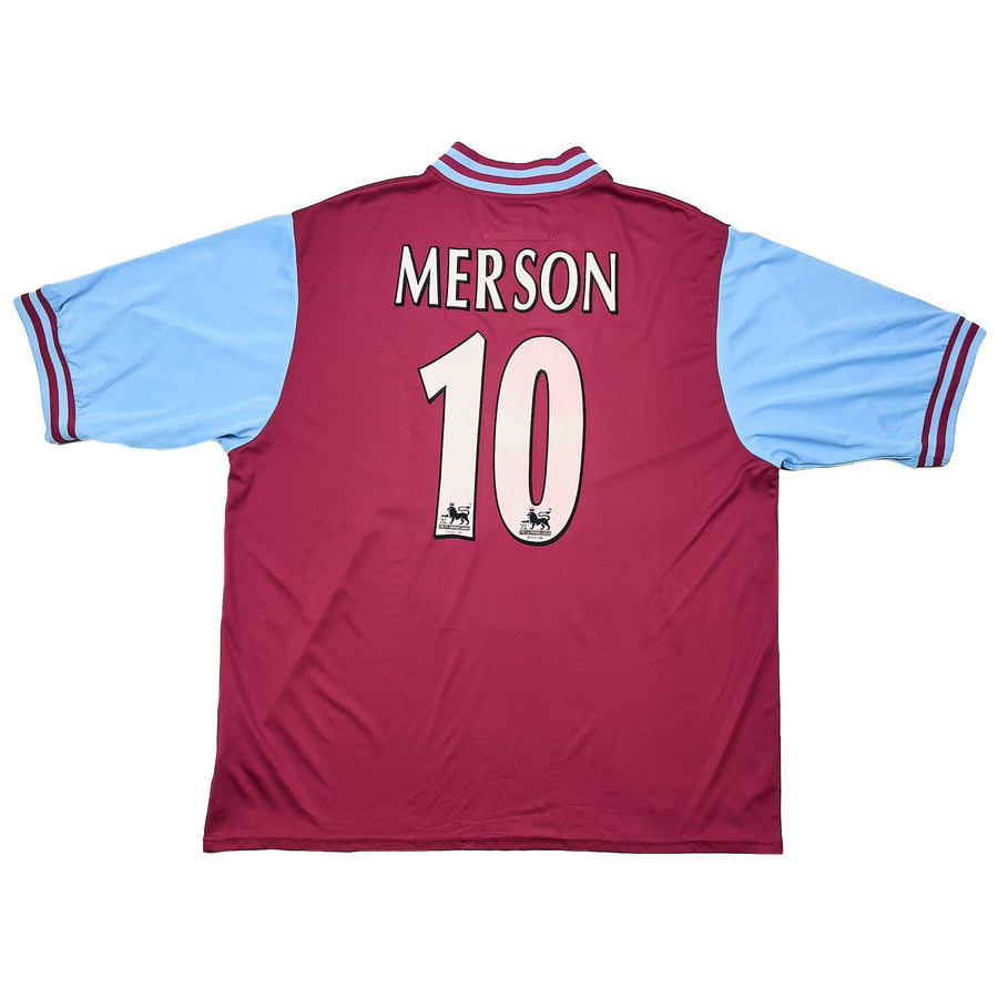 2002/03 Aston Villa Merson #10 Home Shirt (XXL) Diadora