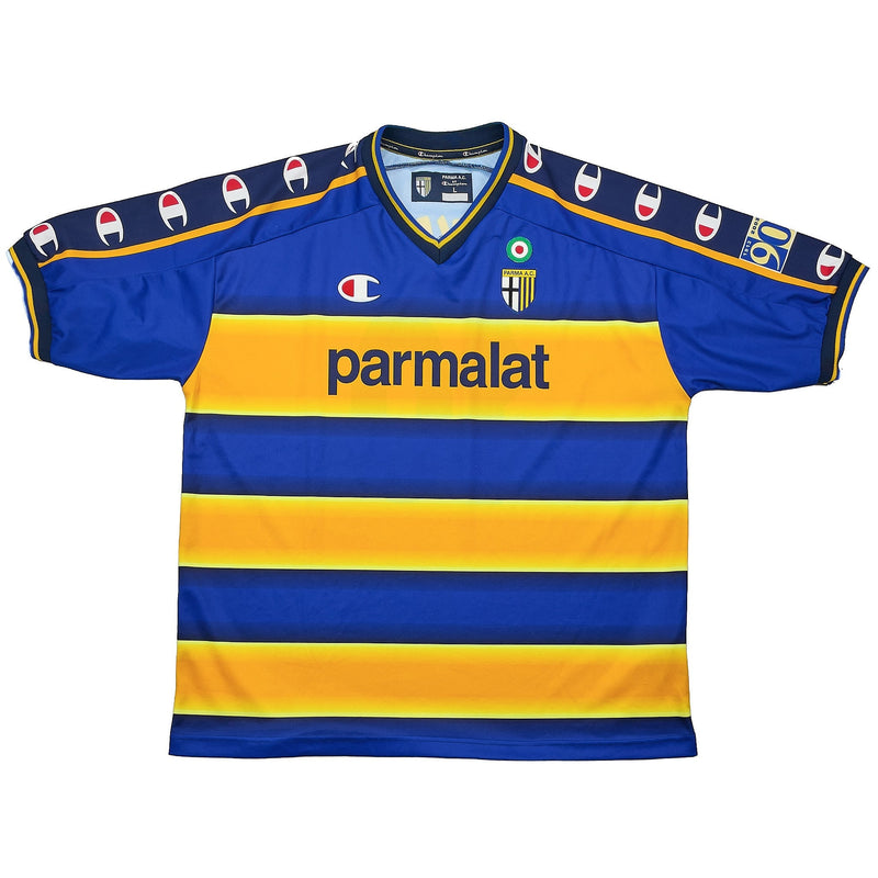 2002/03 Parma Nakata #10 *90 Years* Home Shirt (L) Champion