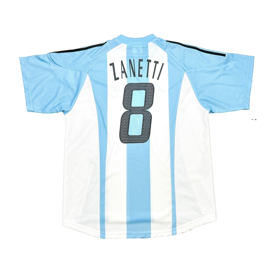 2002/04 Argentina Zanetti #8 Home Shirt (L) Adidas