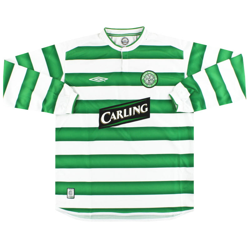 2003-04 Celtic Umbro Home Shirt L/S *As New*
