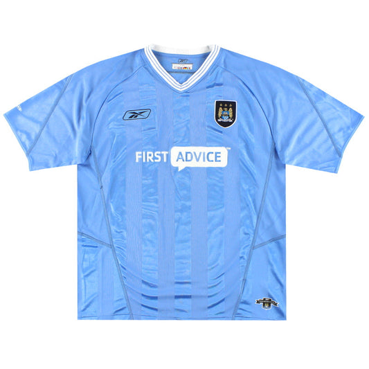 2003-04 Manchester City Reebok Home Shirt L