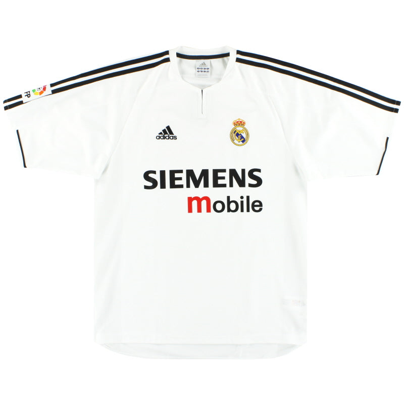 2003-04 Real Madrid adidas Home Shirt *Mint* XL