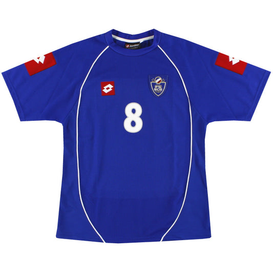2003-04 Serbia and Montenegro Lotto Match Issue Home Shirt #8 M