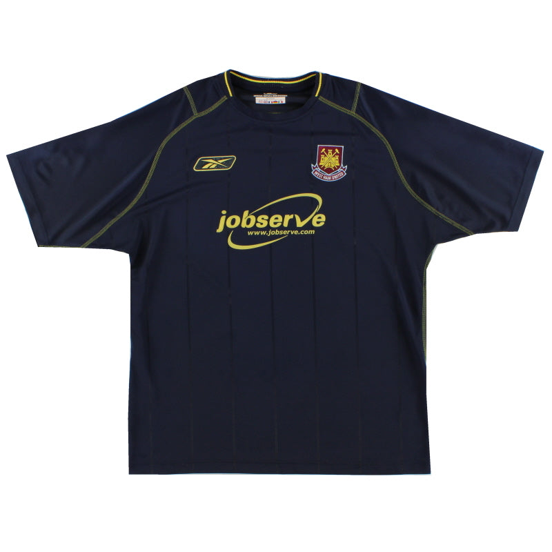 2003-04 West Ham Reebok Away Shirt *Mint* XL