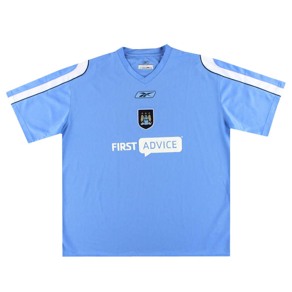 Man City Reebok Kit 2003-04 Manchester City Reebok Training Shirt XXL – Classic Football Kit