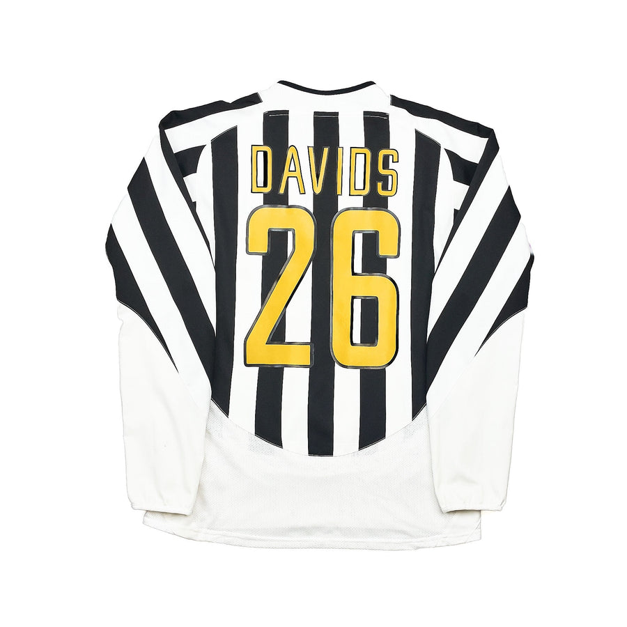 2003/04 Juventus Davids #26 L/S Home Shirt (M) Nike